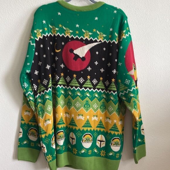 Star Wars:
Away on A Razorcrest Baby Yoda/Grogu Christmas Sweater NWT 3xl size - Picture 11 of 14